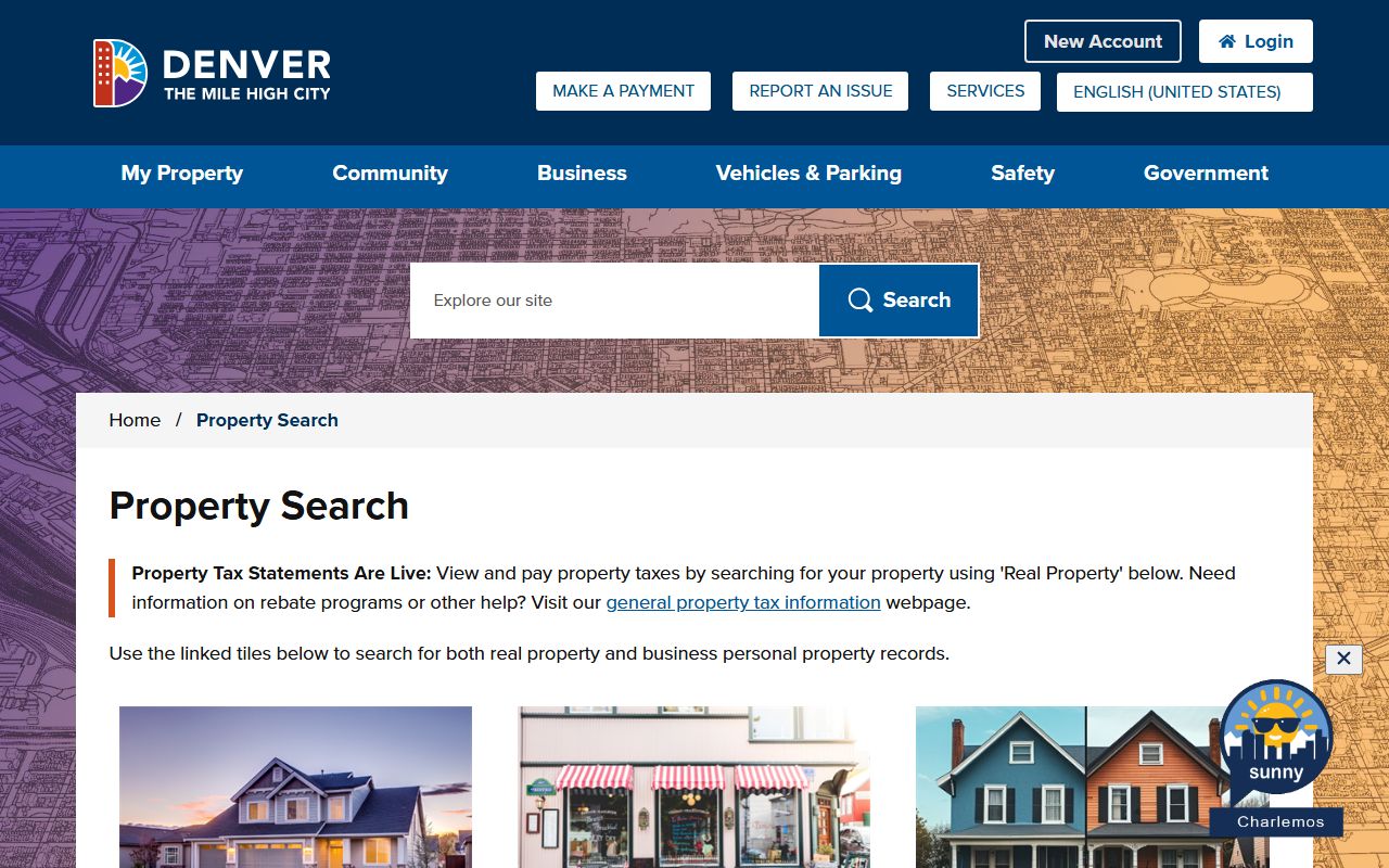 Denver County property search by address